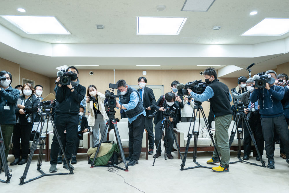 Morioka Mayoral Meeting Press Event