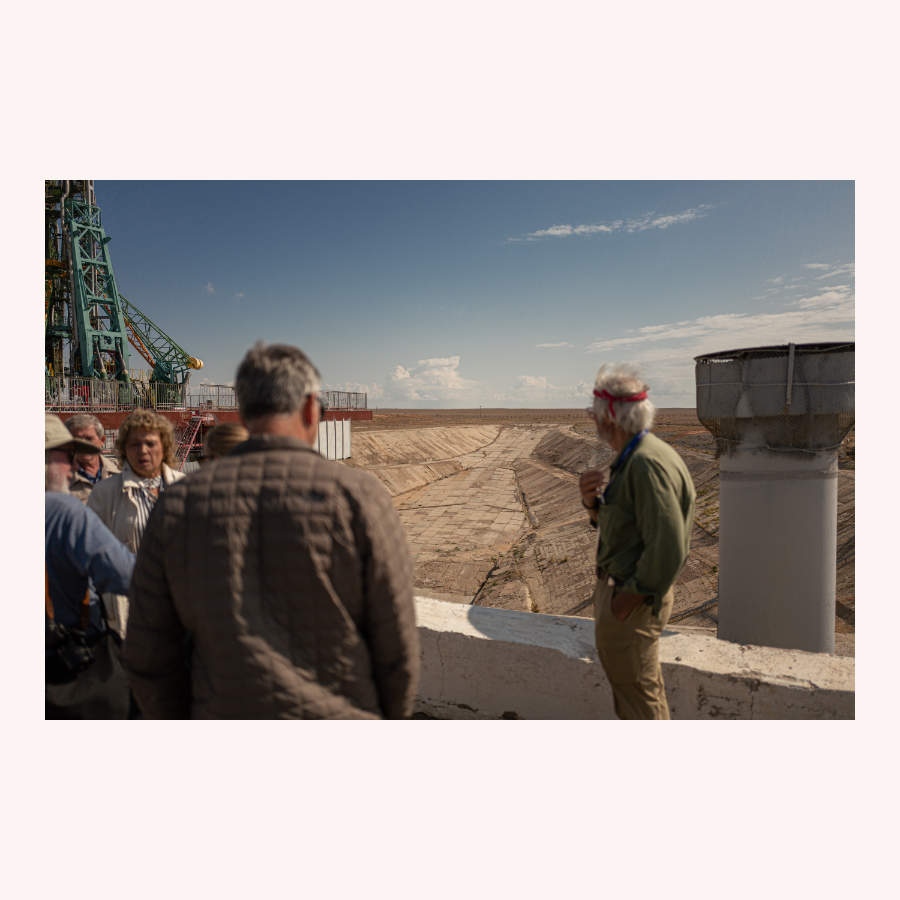 Baikonur launch site exhaust pit