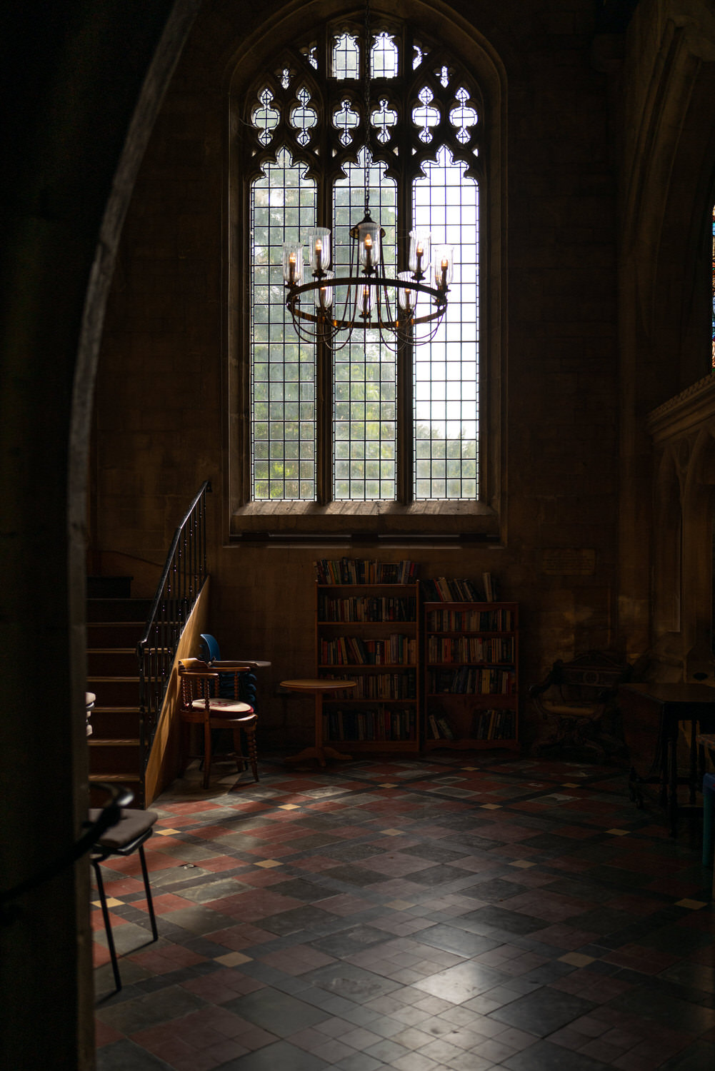 nice light in church library