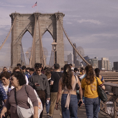 Walking the Brooklyn Bridge