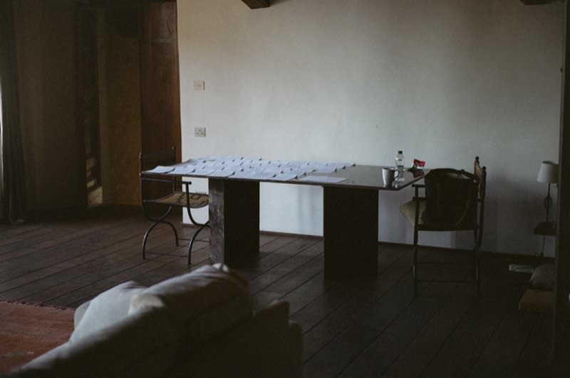 Manuscript on the desk