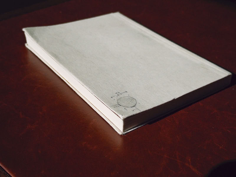 A worn notebook