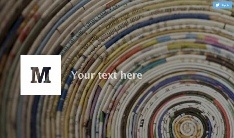 Medium's homepage a million years ago